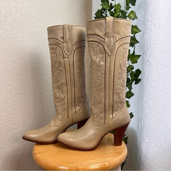 Dan Post Ladies Vintage Cowboy Boot Narrow - Picture 2 of 13